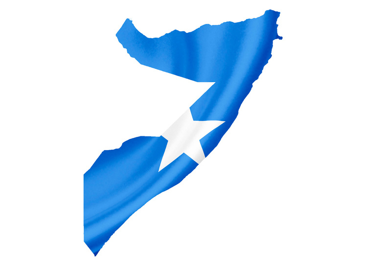 Set of various Somalia flags